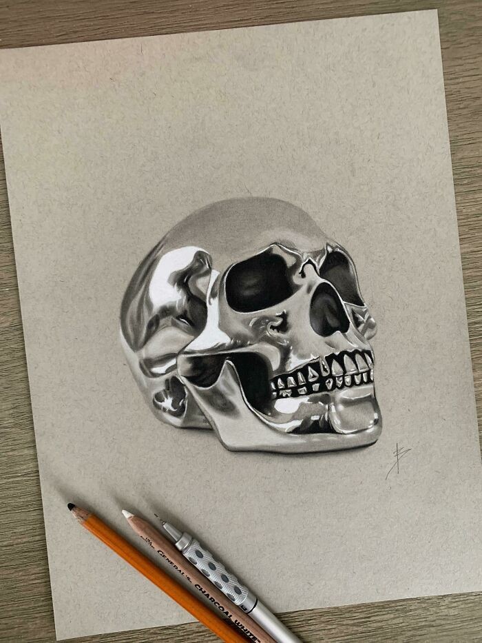 "Mój rysunek czaszki"