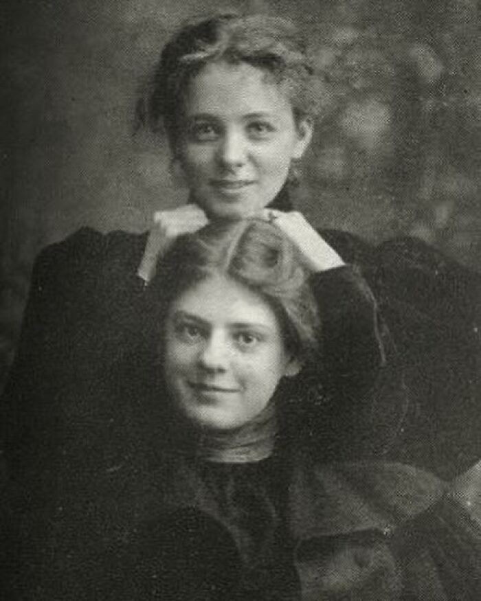 "Portret aktorek Maude Adams i Ethel Barrymore, Nowy Jork, 1897"