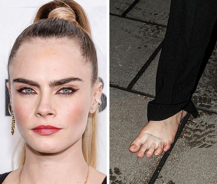 Cara Delevingne, Elizabeth Hurley, i Brie Larson nie wstydzą się pokazać publicznie bez perfekcyjnego pedicure.