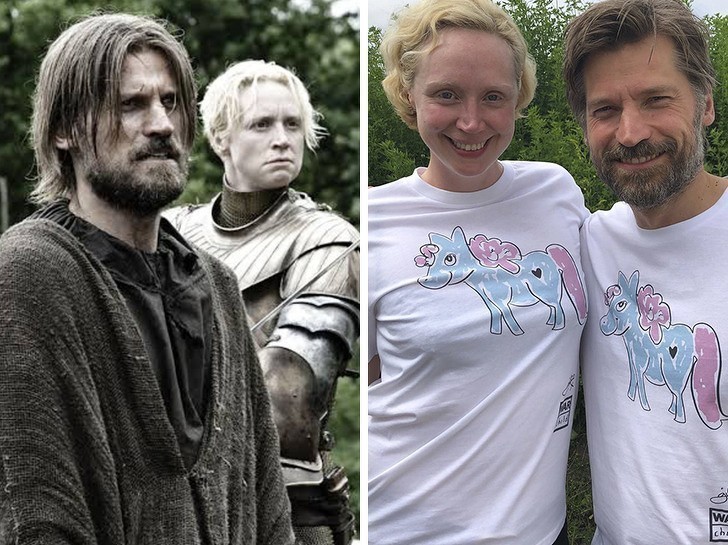 Brienne z Tarthu i Jaime Lannister z "Gry o tron"