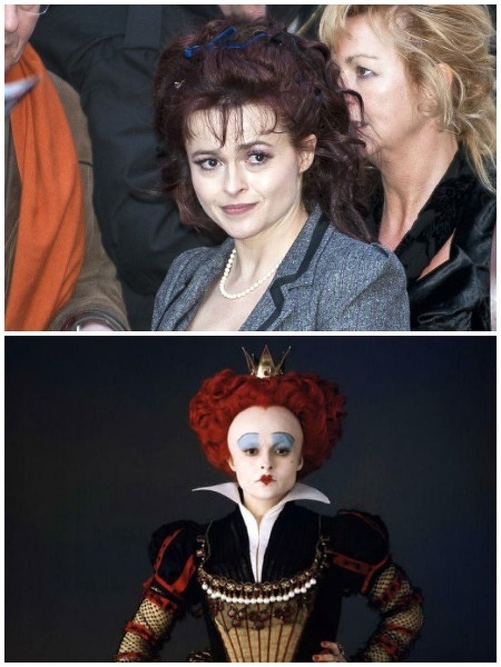 Helena Bonham Carter jako Czerwona Królowa w "Alicji w Krainie Czarów"