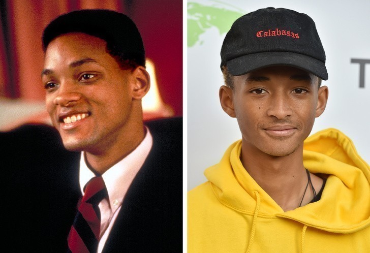 Will Smith i jego syn Jaden Smith, po 20