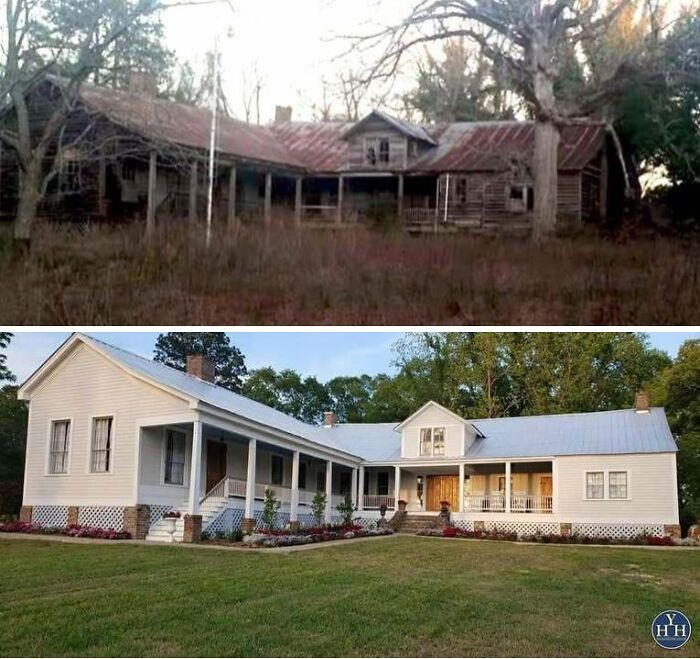 Before & After ~ Posiadłość Les Chenes.