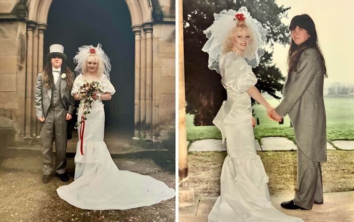 #6 Ja i moja pierwsza żona w dniu naszego ślubu, w grudniu 1989 roku.