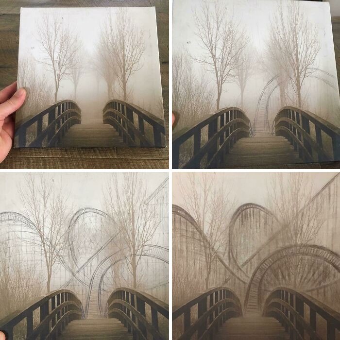 #1 Sharing My Latest Roller Coaster Creation. Picked Up This At A Salvation Army For $3.99