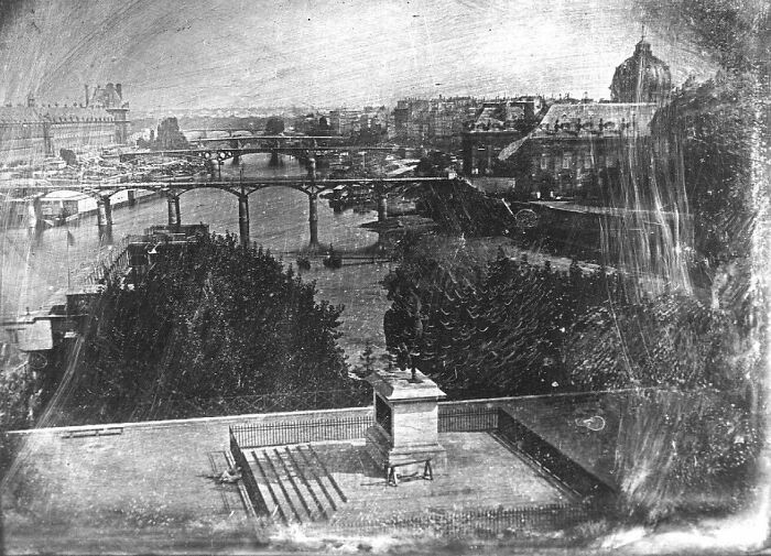 Sekwana widziana z Pont Neuf w Paryżu (ok. 1836–1839)