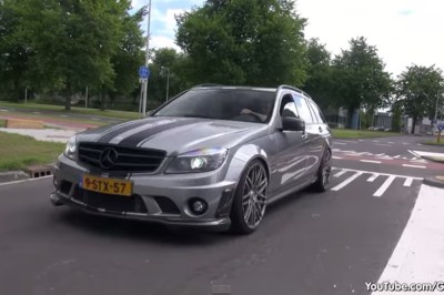 770 koni w rodzinnym kombii czyli potworny Mercedes C63 AMG w akcji!