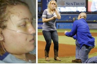 Były facet dźgnął ją 32 razy nożem! 3 lata później ratownik który ocalił jej życie pada przed nią na kolana!