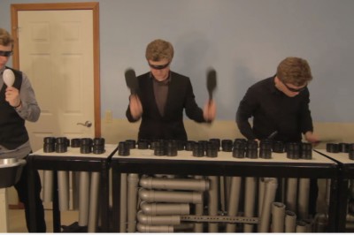 Chłopaki genialnie to zrobili! Najlepszy cover Daft Punk zagrany na... rurach kanalizacyjnych!