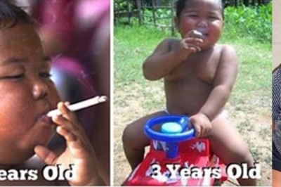 Gdy miał dwa lata palił 60 papierosów dziennie! 6 lat później chłopak wygląda zupełnie inaczej! 