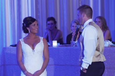 Na weselu mówi żonie, że teraz stworzą szczęśliwą rodzinę we 3 i wskazuje kogoś kto stoi za nią! 