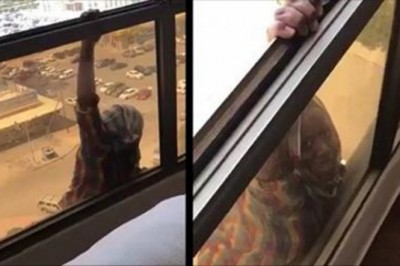 Nagrała upadek pokojówki z 7 piętra! Nawet na chwilę nie odłożyła telefonu żeby pomóc kobiecie! 