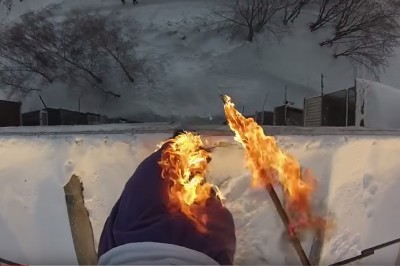 Najbardziej szalone produkcje z GoPro! Płonący koleś przesadził! 