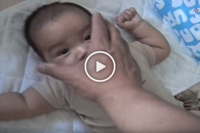 Naprawdę mnie zaskoczył! Ten sprytny tatuś potrzebuje tylko 10 sekund, żeby uśpić synka! 