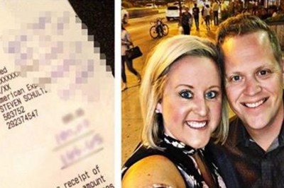 Obsługujący ich kelner totalnie nie dawał sobie rady! Zostawili mu na rachunku  wiadomość i wyszli!