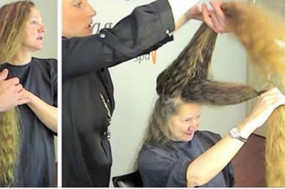 Od 20 lat nie obcinała swoich włosów! W końcu siada na fotelu fryzjera i zmienia się nie do poznania! 