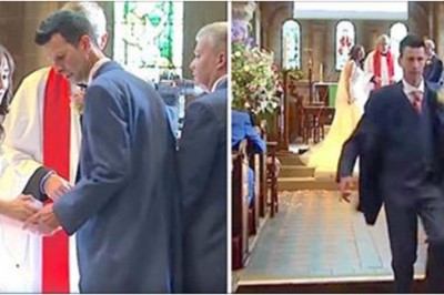 Państwo młodzi stali już przy ołtarzu! Nagle pan młody wybiega bez słowa z kościoła i zostawia ją samą!