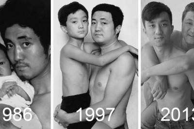 Przez 30 lat robił sobie zdjęcie z synem! Patrząc na ostatnie musisz się uśmiechnąć!