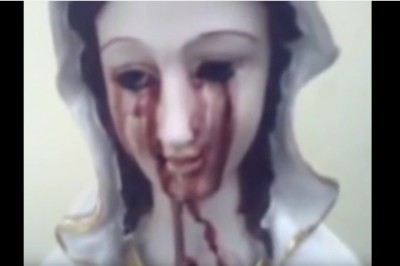 Statua Matki Boskiej plącząca krwią ? Domniemany cud w Indiach.