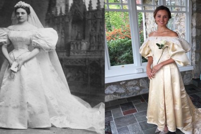 Ta suknia ślubna ma 120 lat. Na 11 ślubie w rodzinie nadal prezentowała się świetnie.