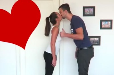 Tata namiętnie pocałował mamę i odszedł! Teraz patrz niezwykłego dzieje się z jej brzuchem!