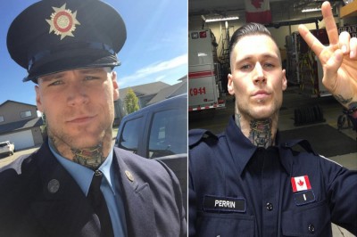 Ten strażak w wolnych chwilach pracuje jako model! Gdy zobaczyłam jakie tatuaże pokrywają jego ciało..WOW!