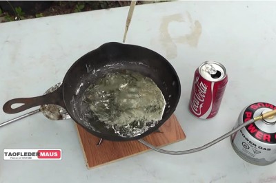 Zobacz co stanie się gdy wlejesz Cole do rozpuszczonego ołowiu! Nowa dziedzina sztuki ?