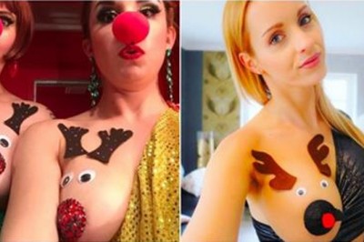 Ten świąteczny trend jest szalony! Kobiety ozdabiają nagą pierś na renifera Rudolfa!