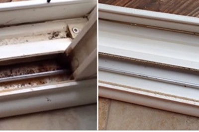 Pokazała jak wyczyścić ramy okienne w prosty sposób! Dzięki tej metodzie zrobisz to szybko! 