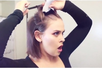 Swoje długie włosy zgoliła maszynką do zera! Efekt końcowy zapiera dech! 