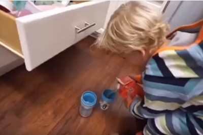 Najbardziej cierpliwe dziecko świata! Po tylu upadkach  sama bym wybuchła z nerwów! 