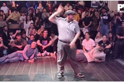   Niepozornie wyglądający gość i jego mistrzowski pokaz tańca! Szczena opada!