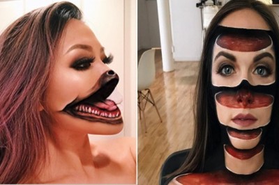 Jej makijaże sprawiają, że ludzie zaczynają krzyczeć! Zobacz niezwykłe iluzje optyczne na jej twarzy!