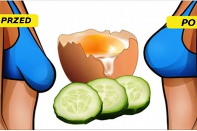 Wsmarowała w piersi krem z jajka i ogórka! Po miesiącu stosowania nie mogła uwierzyć w efekty!
