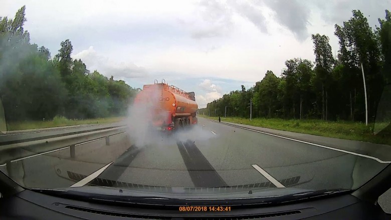 Ziomek oszukał przeznaczenie! Wyprzedzasz cysternę lewym pasem, a tu taka akcja!