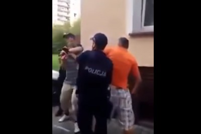 Policjant obezwładnia Sebixa szybkim strzałem gdzieś na jednym z polskich osiedli!