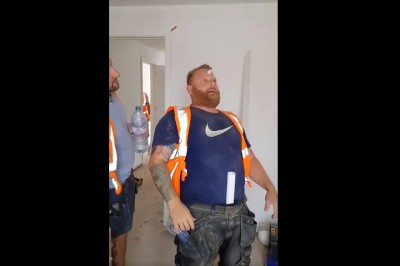 Wkręcili świeżaka w stary numer budowlańców! Pierwszy dzień w pracy może udać za zaliczony :D