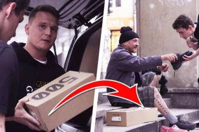 Youtuberzy dali popis tego, jak nie pomagać bezdomnym! Wszystko tylko na pokaz!