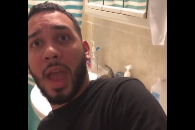 To jest dopiero wtopa przed dziewczyną. Zapomniał, że telefon ma podłączony do TV