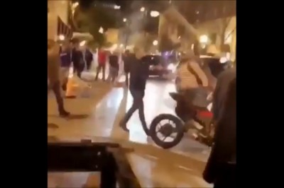 Piękna kara. Dwóch pijanych typów szybko załatwionych za kopanie motocykla