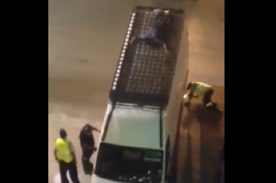 Seba tak się schował, że policja nie mogła go znaleźć. Kamerzysta dopiero miał z nich bekę