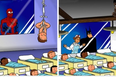 Gdyby superbohaterowie mieli dzieci to tak by wyglądała porodówka. Te komiksy są przesłodkie