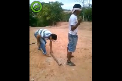 Kolejny wkręcony na żart z łopatą. Więcej tego nie powtórzy 