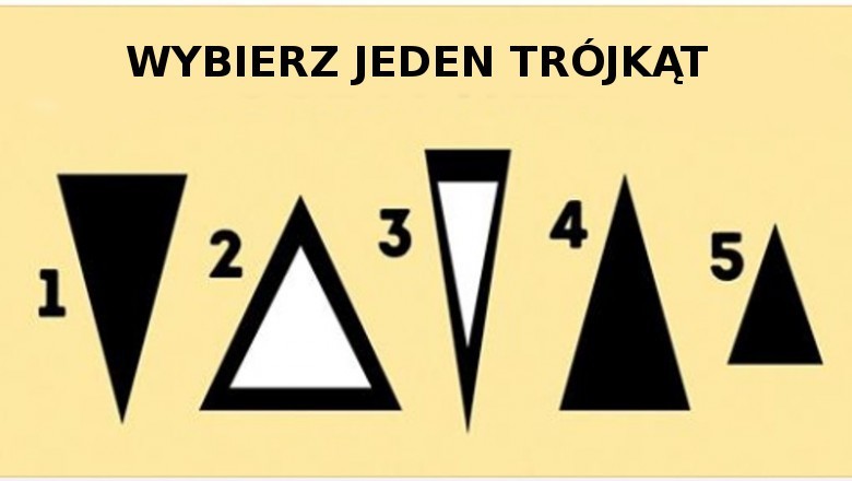 Trójkąt, który wybierzesz zdradzi ci ważną prawdę na temat twojej osobowości.