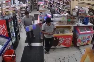 Bezczelne wyniesienie skrzynki browara i szybka karma dla cwaniaka