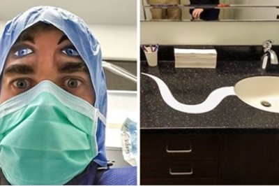 Te zdjęcia udowadniają, że lekarze też mają szalone poczucie humoru. Niektóre pomysły zaskakują 