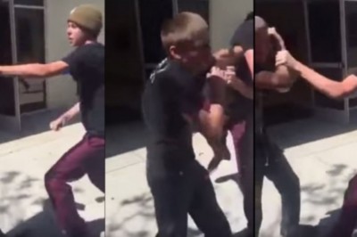 Szkolny cwaniak rzucił się na niewidomego chłopca. Szybko tego pożałował