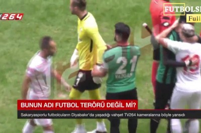 Zawodnik wszedł z żyletką na boisko i zaczął ranić piłkarzy podczas meczu