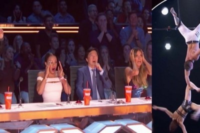 Żona wyślizgnęła mu się z rąk na wysokości. Nieudany pokaz akrobatów w Amerykańskim Mam Talent