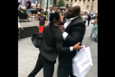 Rzucił nim jak szmacianą lalką. Mała sprzeczka zakończona niezłym lotem